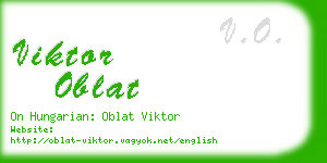 viktor oblat business card